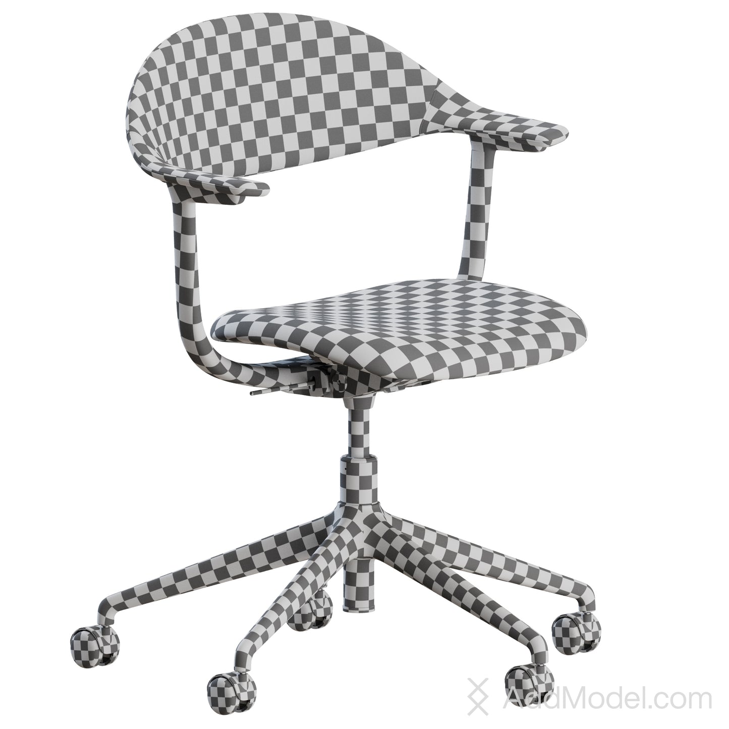Mynt Office Chair 5 Legs By Vitra 3D Model