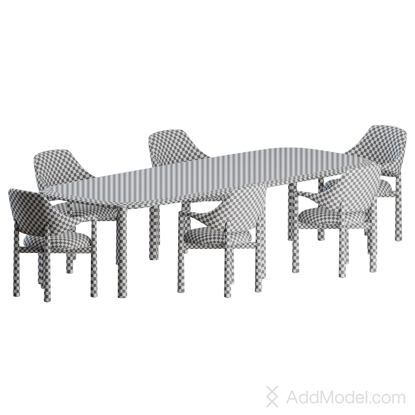 Elanta Dining Set By Roche Bobois 3D Model