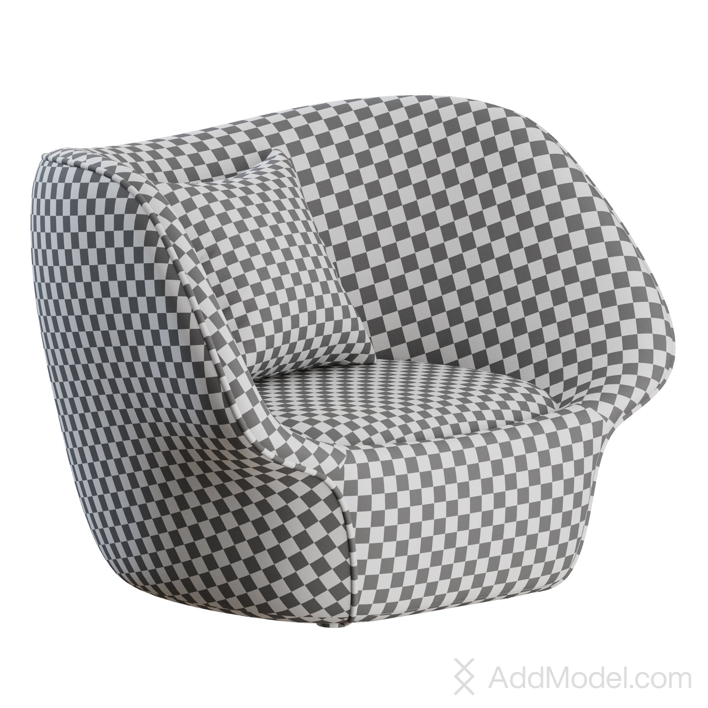 Splash Lounge Armchair By Natuzzi 3D Model