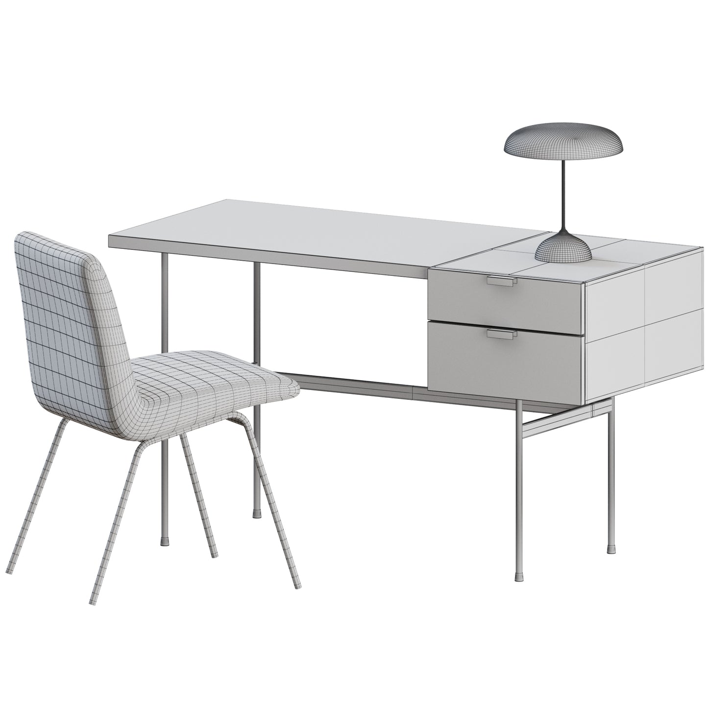 Mid Century Office Set By Ligne Roset 3D Model
