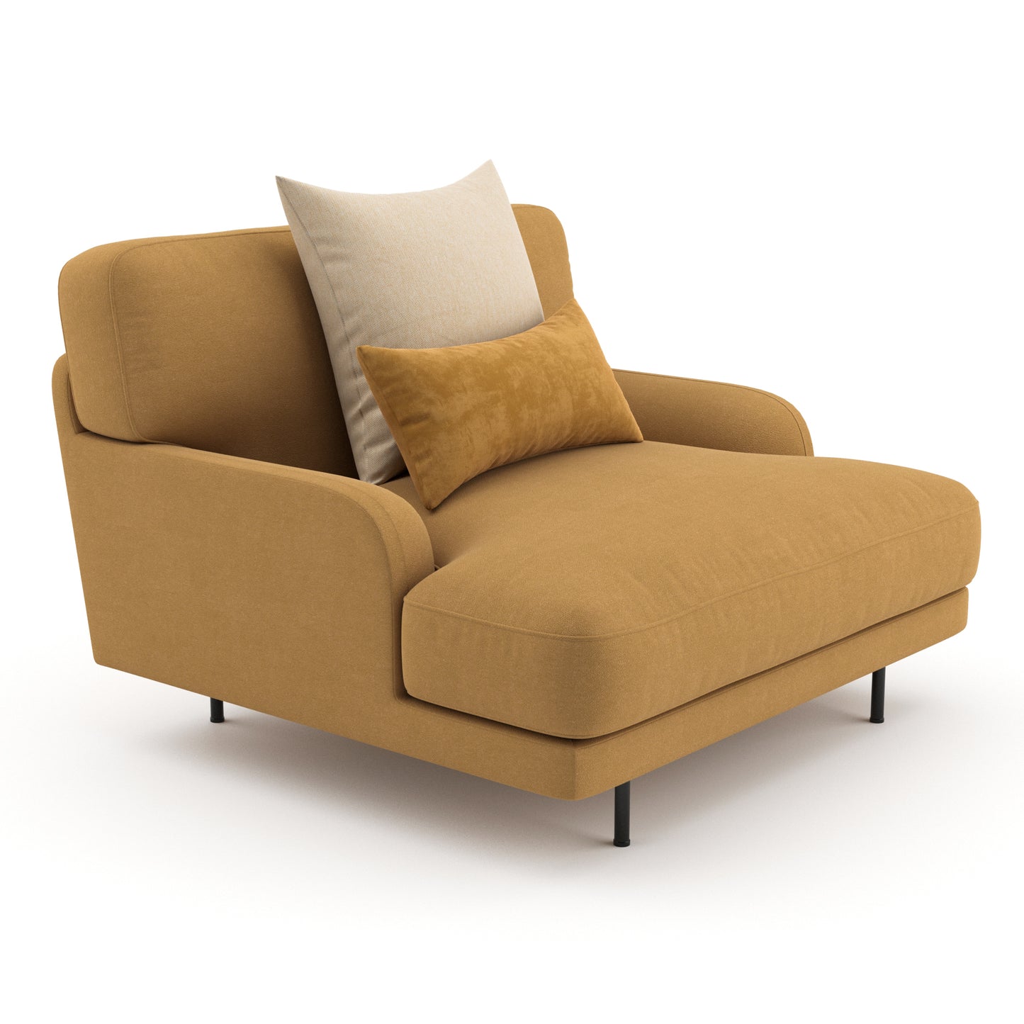 Flaneur Lounge Chair By Gubi 3D Model