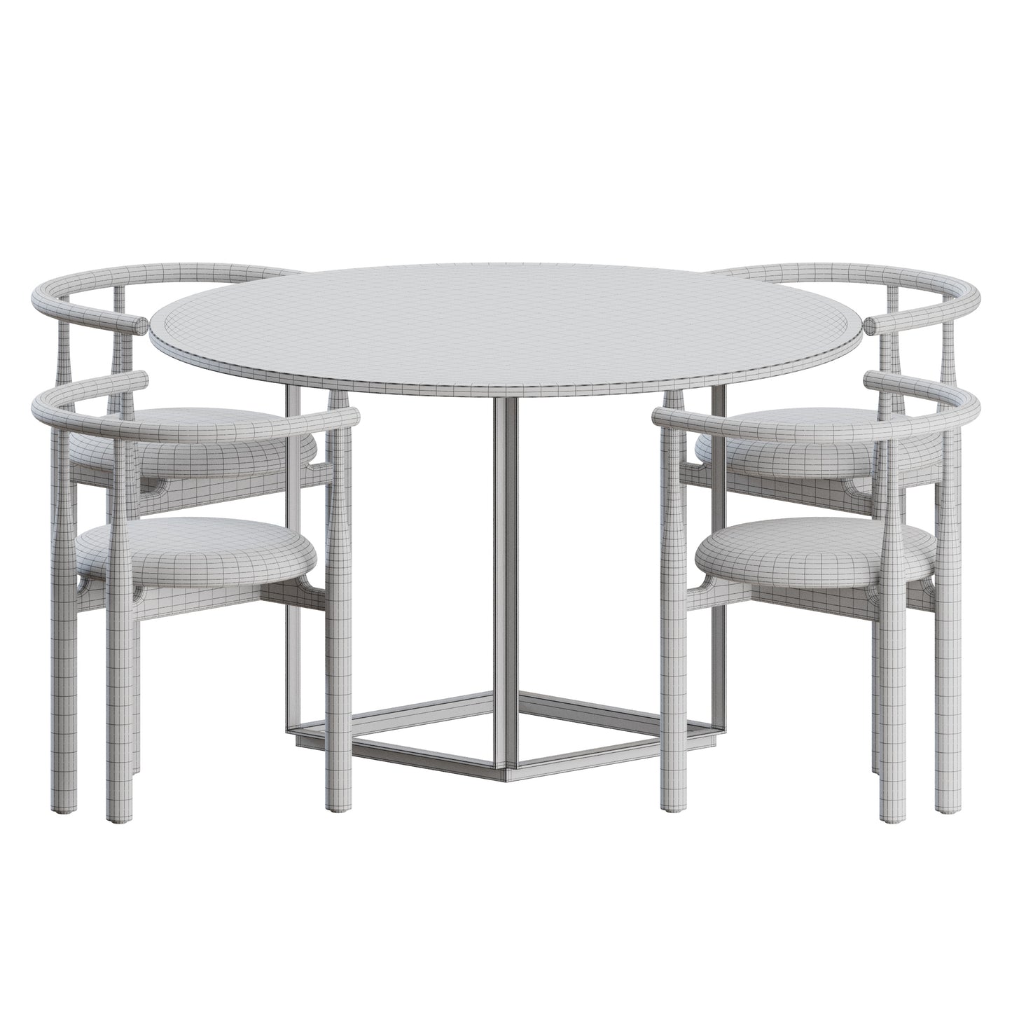 Dining Set 01 By New Works 3D Model