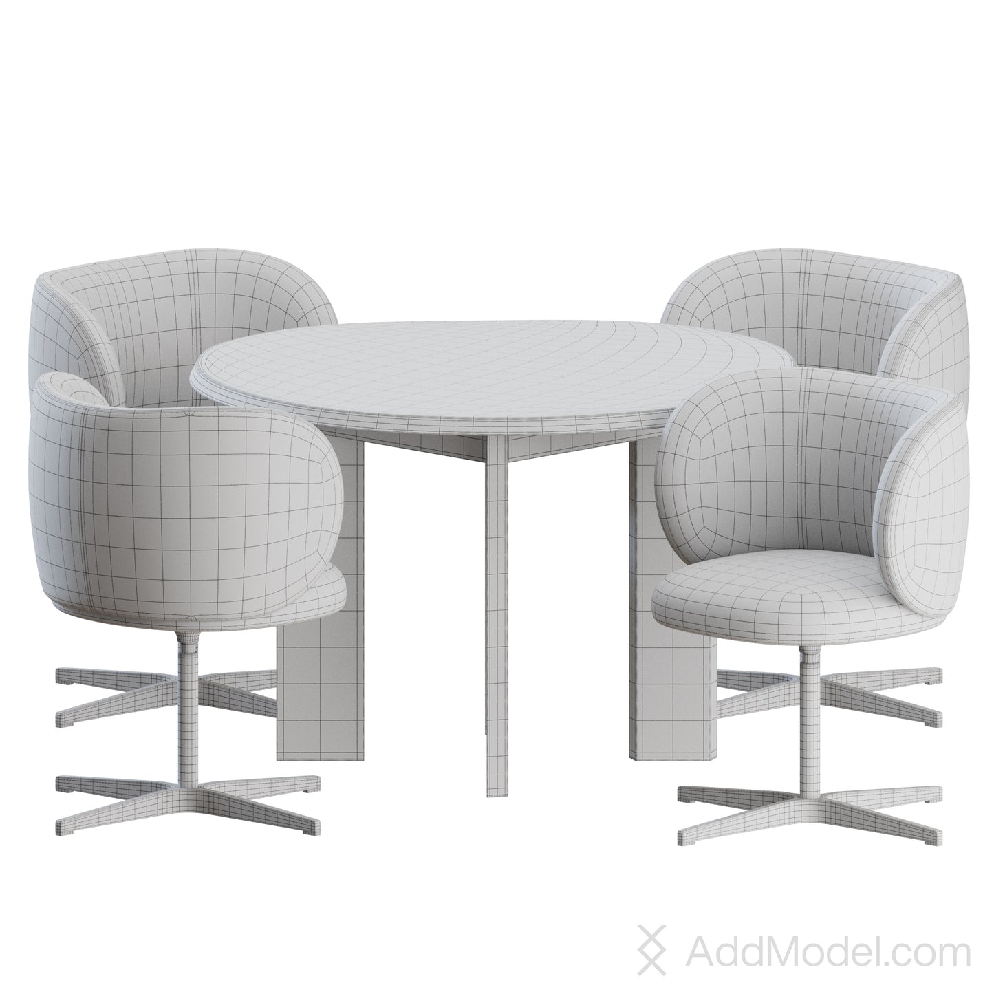 Rico Dining Set By Ferm Living 3D Model