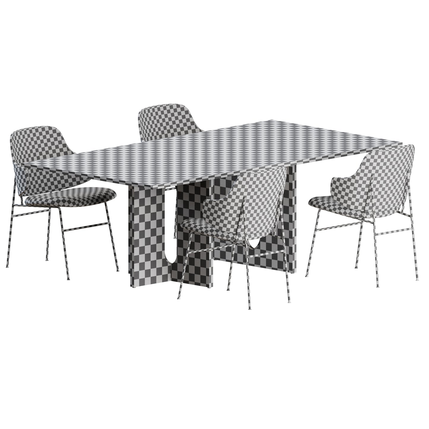The Penguin Dining Set By Audo 3D Model