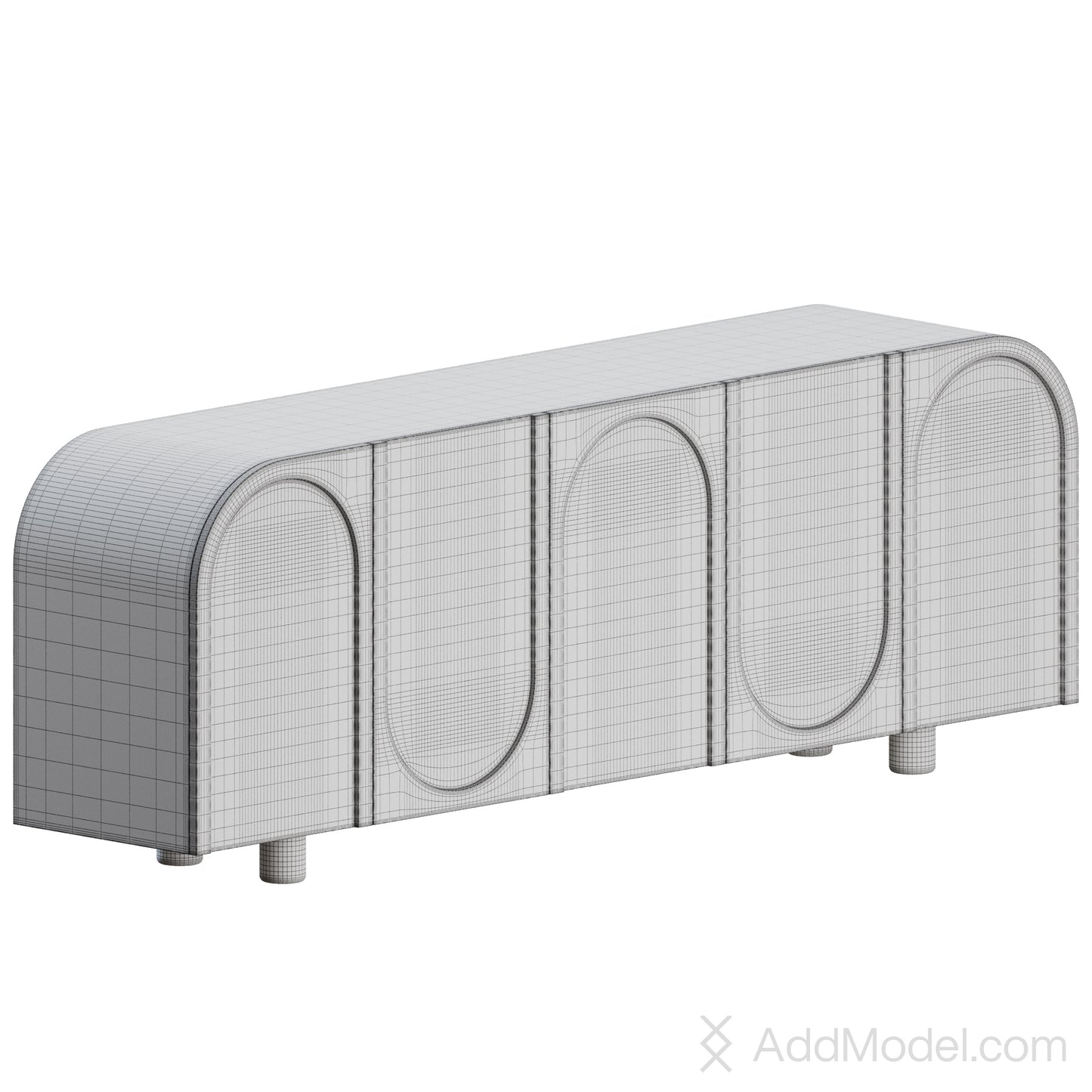 Wave Sideboard By Ana Roque Interiors 3D Model