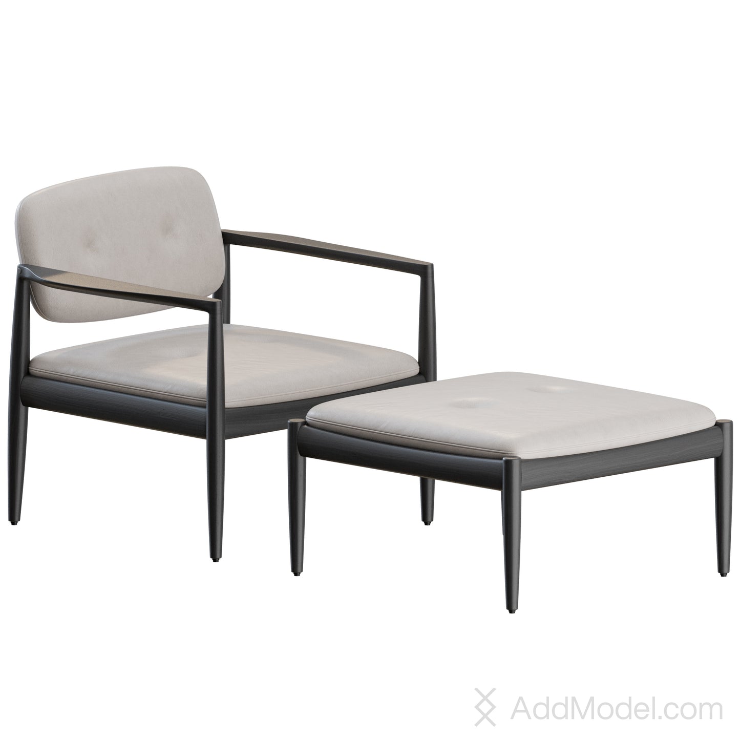 Yoko Armchair By Minotti 3D Model
