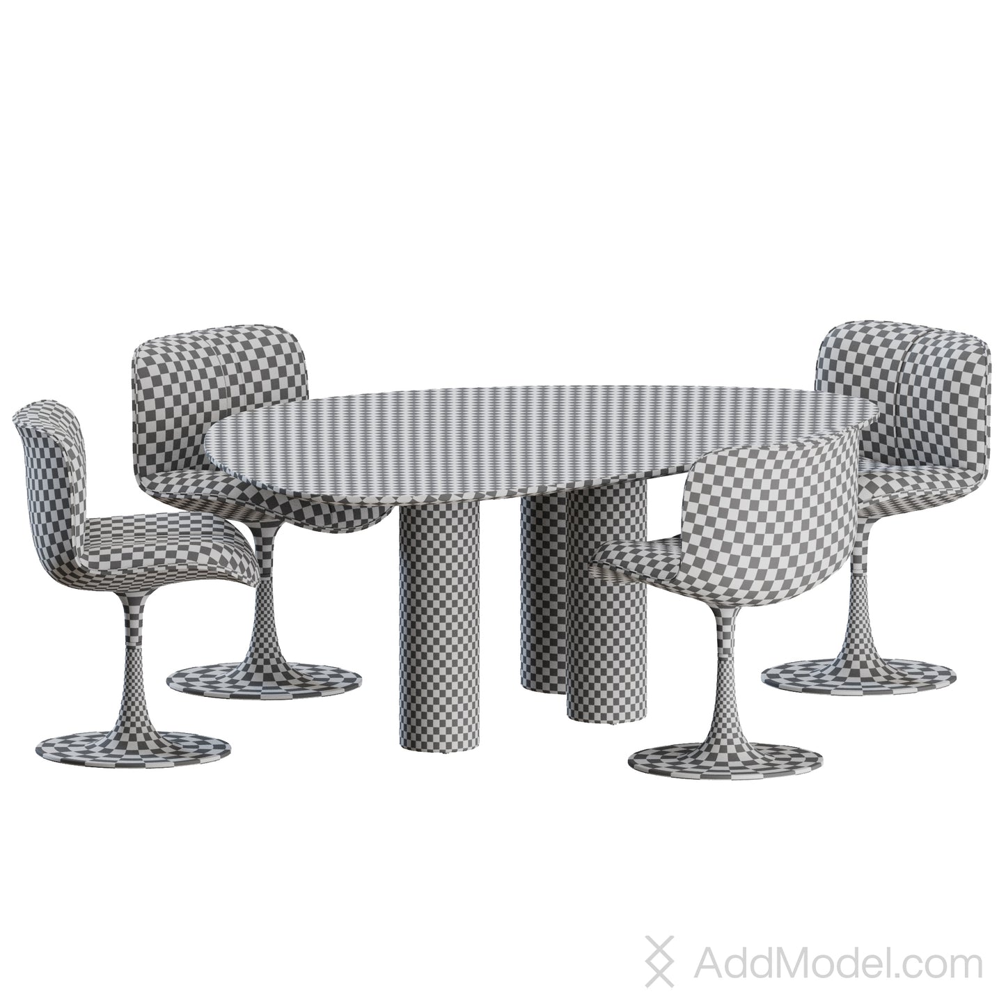 Marilyn Dining Set By Baxter 3D Model