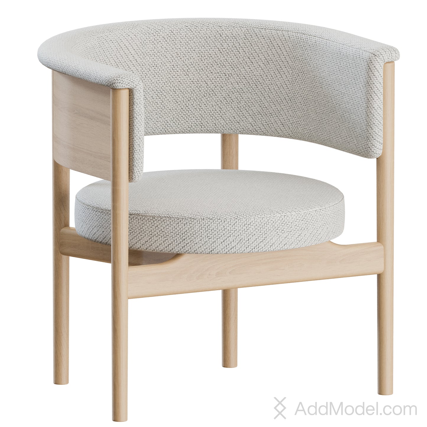 N-CC01 Armchair By Karimoku Casestudy 3D Model