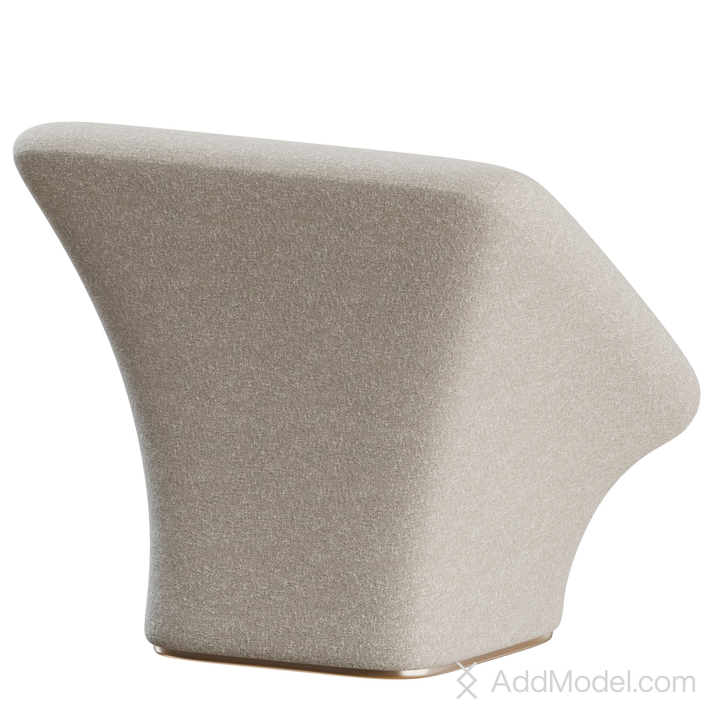 Square Mushroom Armchair By Pierre Paulin Artifort 3D Model