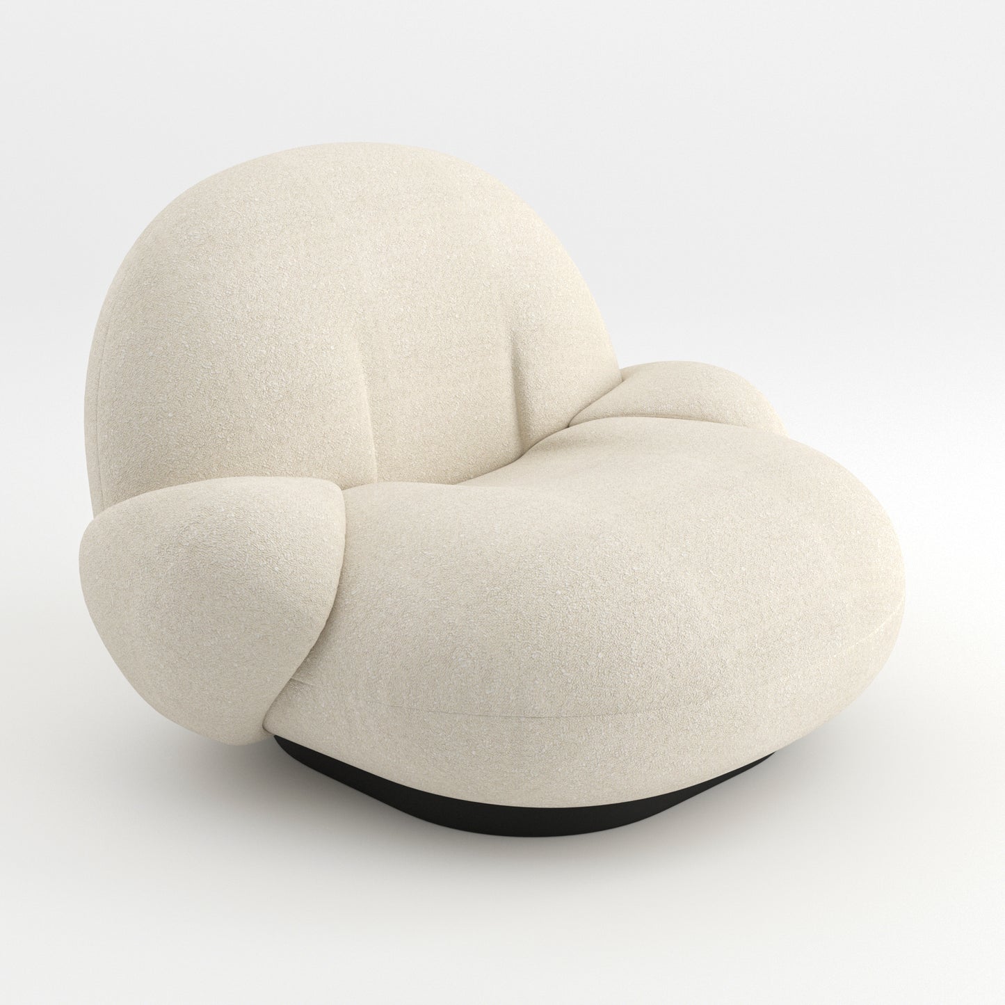 Pacha Lounge Chair With Armrest By Gubi 3D Model