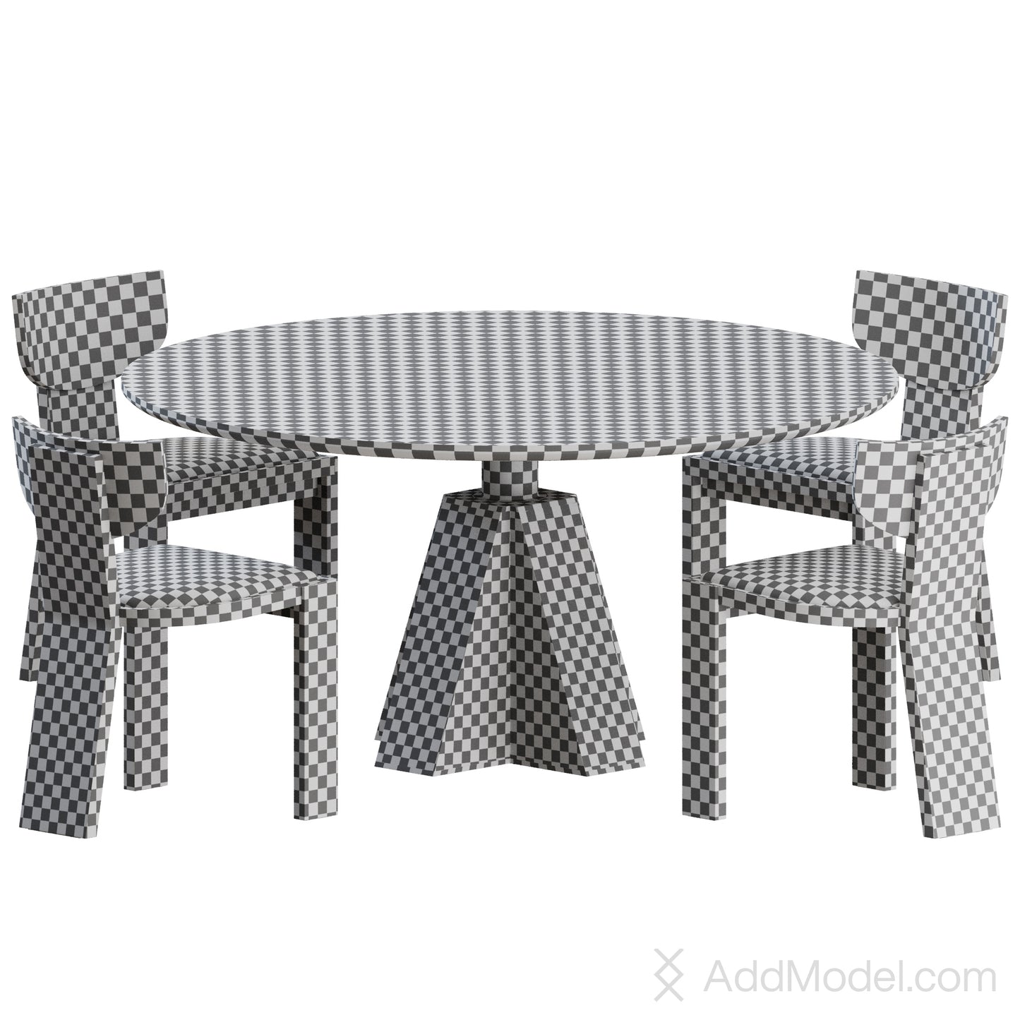 Vega B Dining Set By De La Espada 3D Model