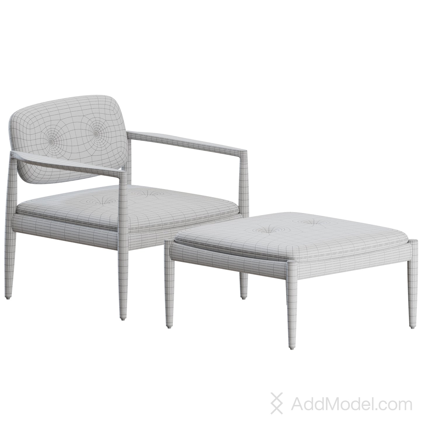 Yoko Armchair By Minotti 3D Model