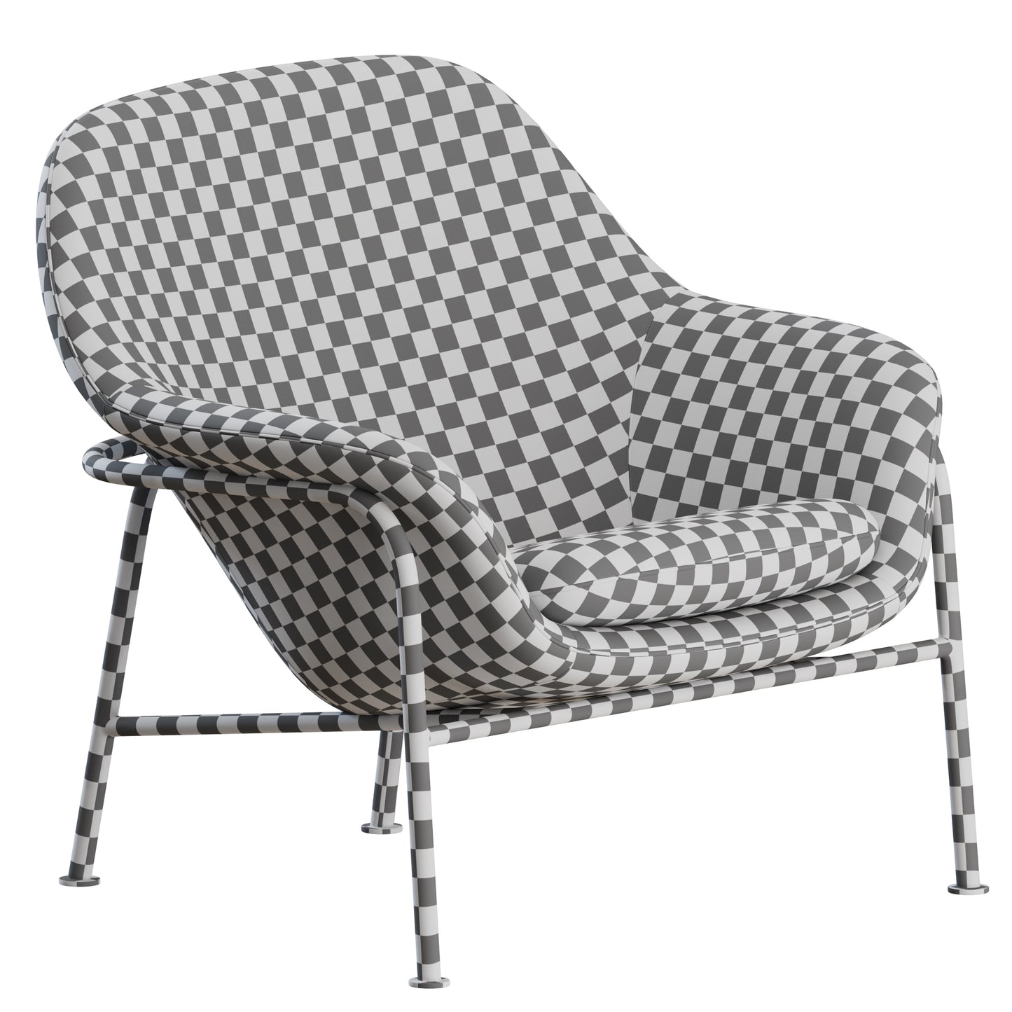 Drape Lounge Chair Metal Normann Copenhagen 3D Model