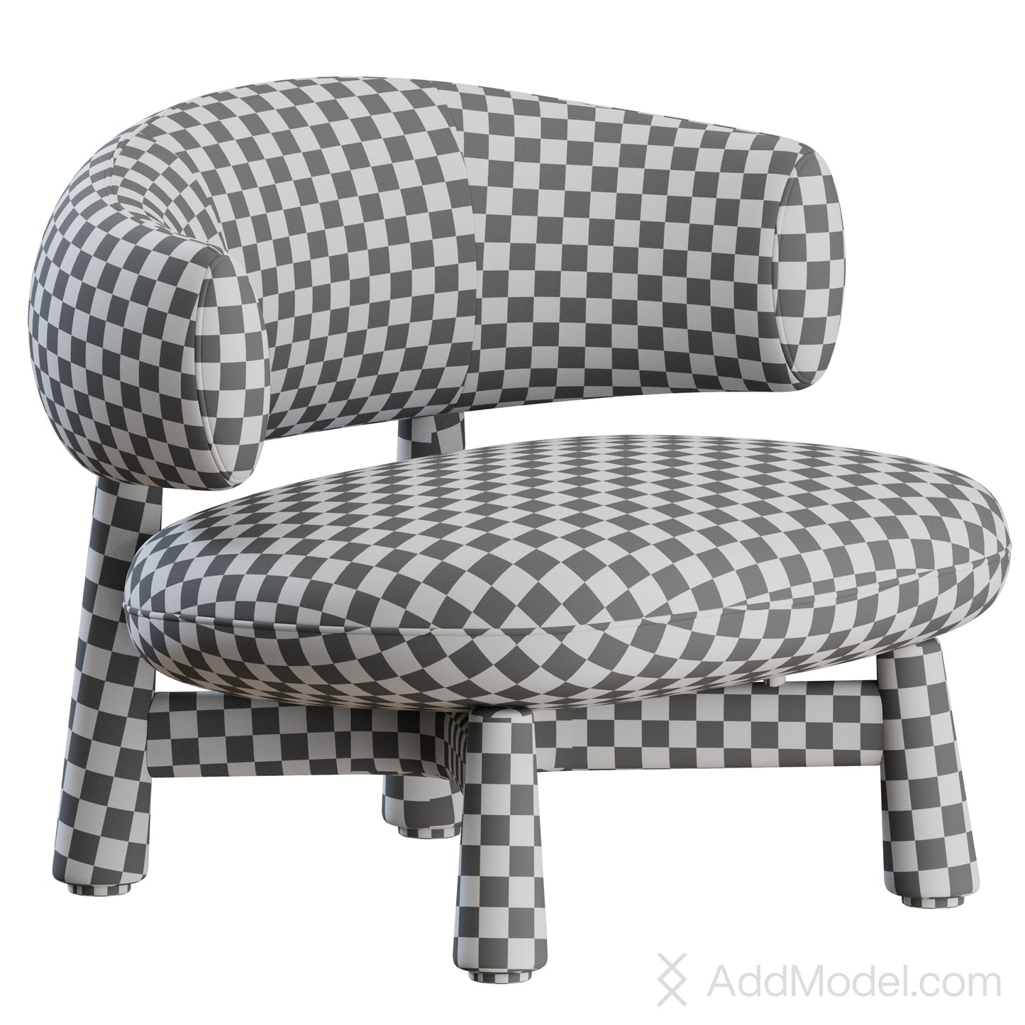 Olaf Armchair By Baxter 3D Model