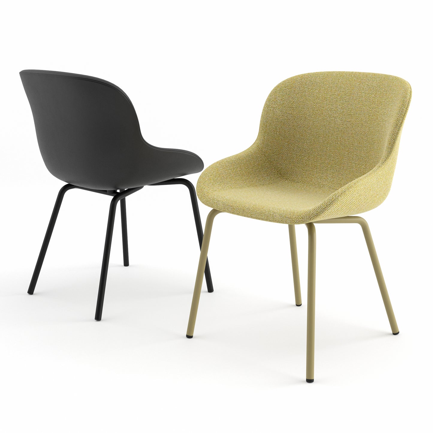 HYG Chair + Slice Table By Normann Copenhagen 3D Model