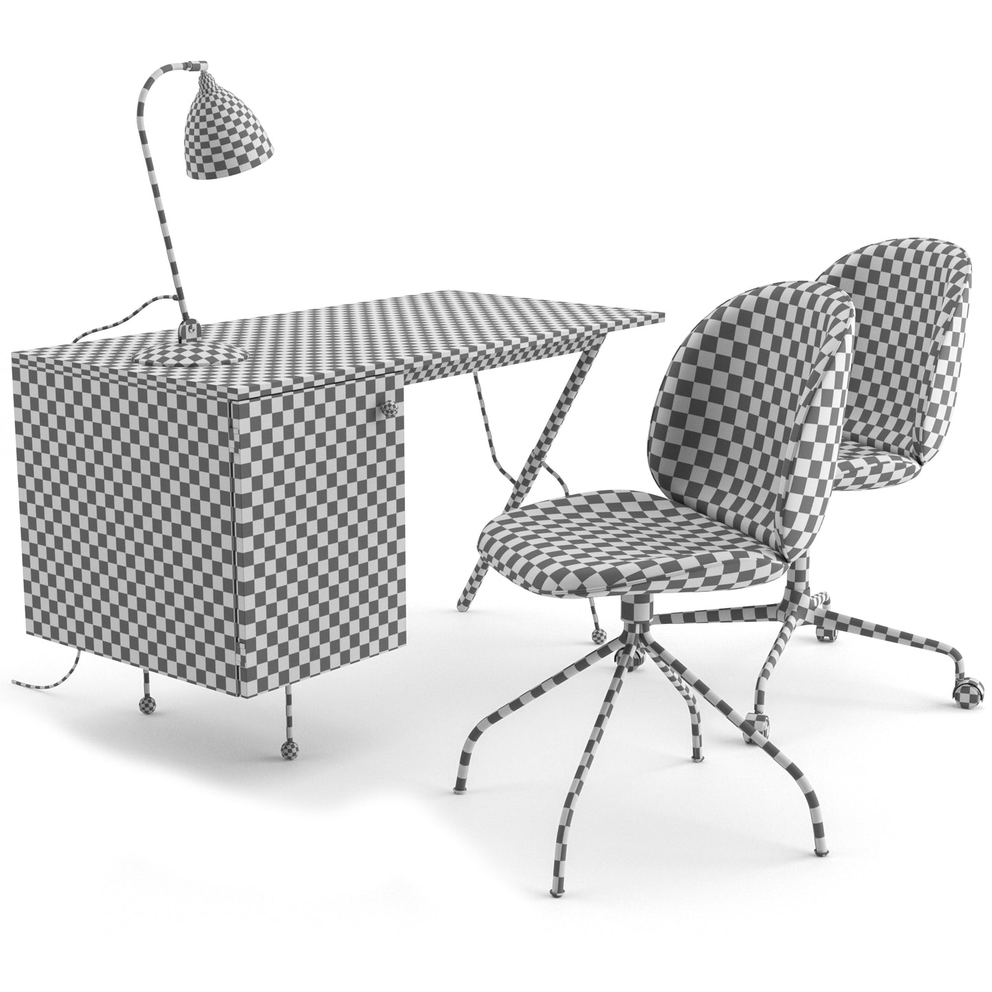 Office Set By Gubi 3D Model