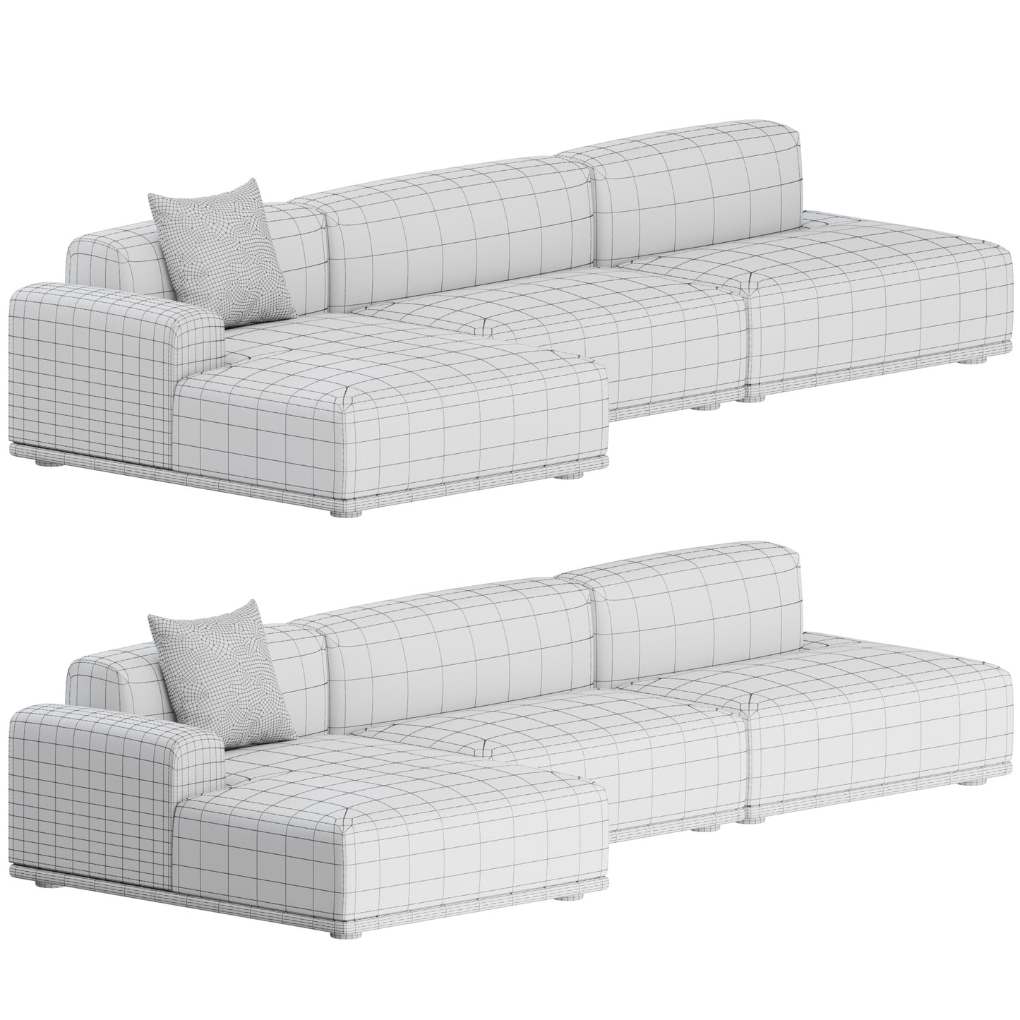 Connect Sofa 3 Seater 02 By Muuto 3D Model