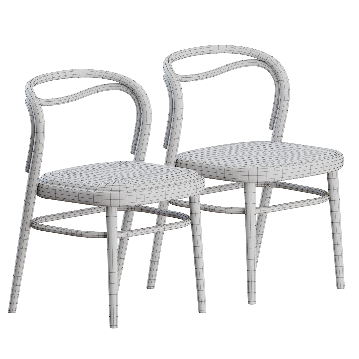 Beaulieu Chair 02 By Gebrueder Thonet Vienna 3D Model