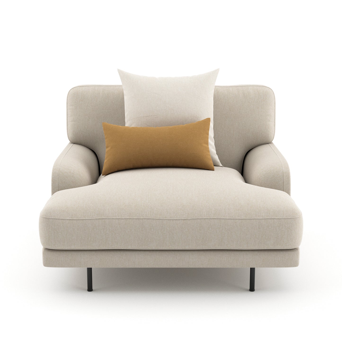Flaneur Lounge Chair By Gubi 3D Model