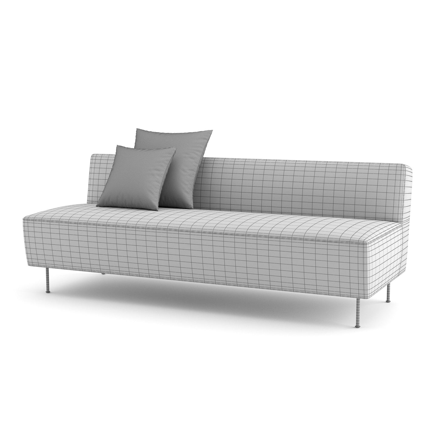 Modern Line Sofa By Gubi 3D Model