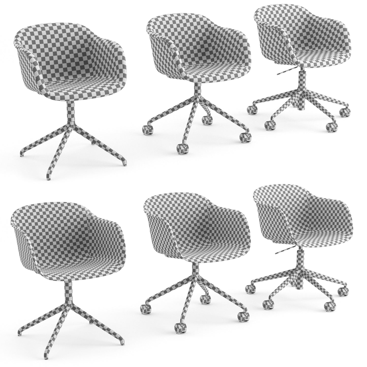 Fiber Armchair Swivel By Muuto 3D Model