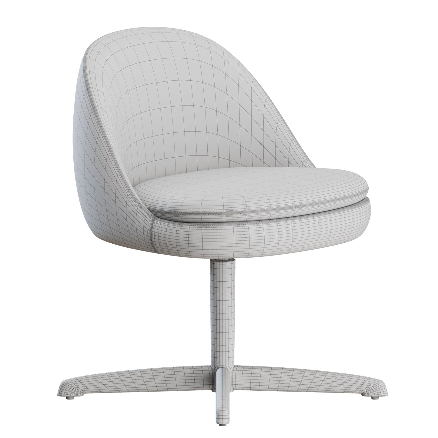 Sendai Chair Metal Legs Minotti 3D Model