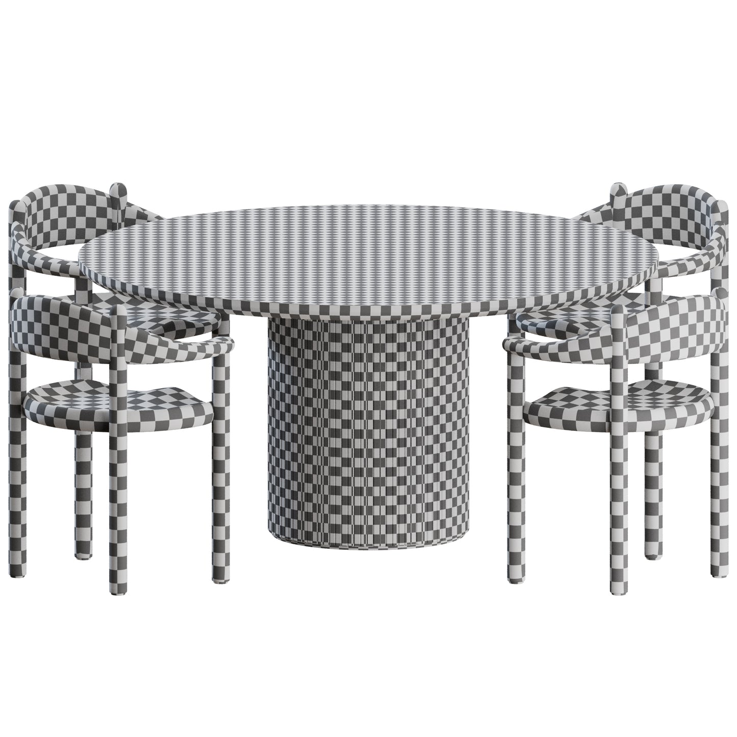 Dining Set By Gubi 3D Model