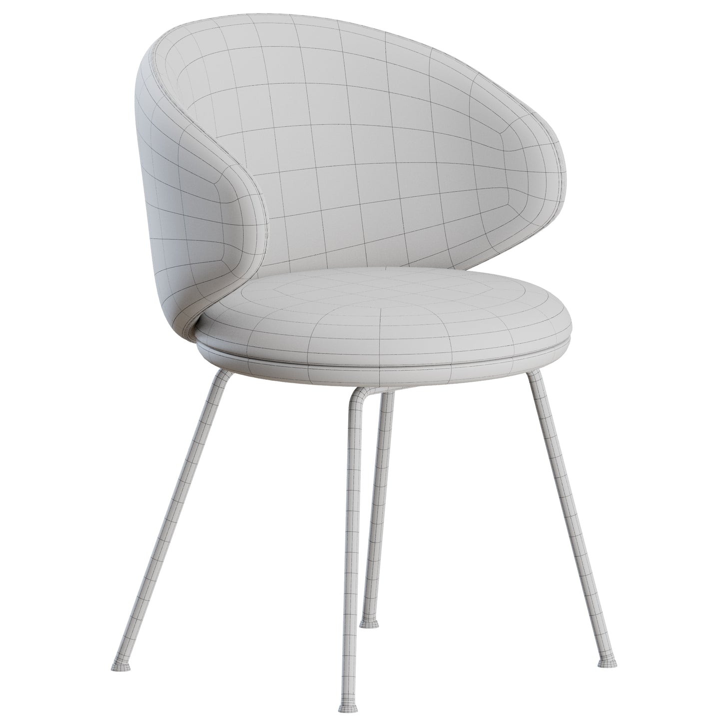 Belle 4L Chair Arrmet 3D Model