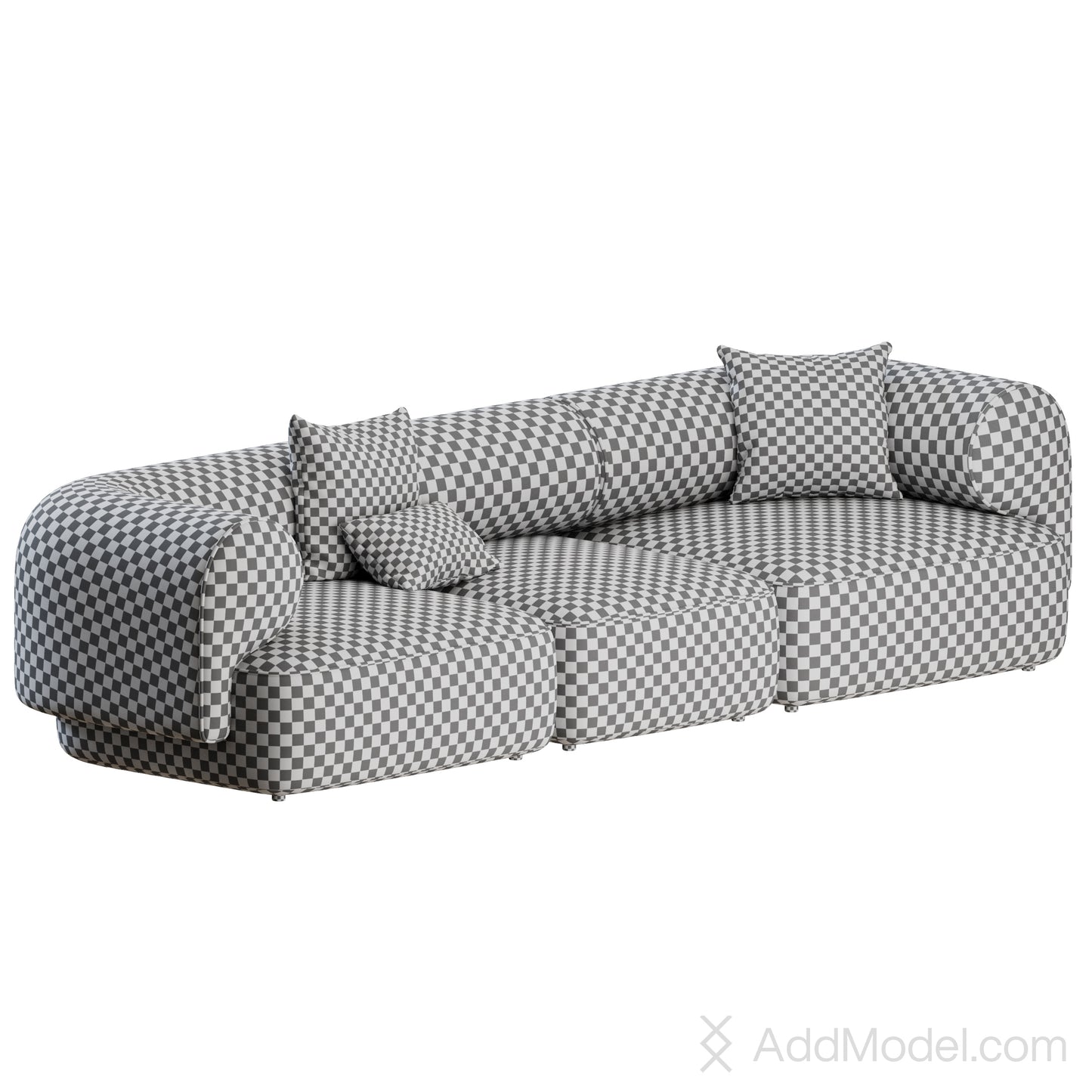 Melody Sofa Straight By Natuzzi 3D Model