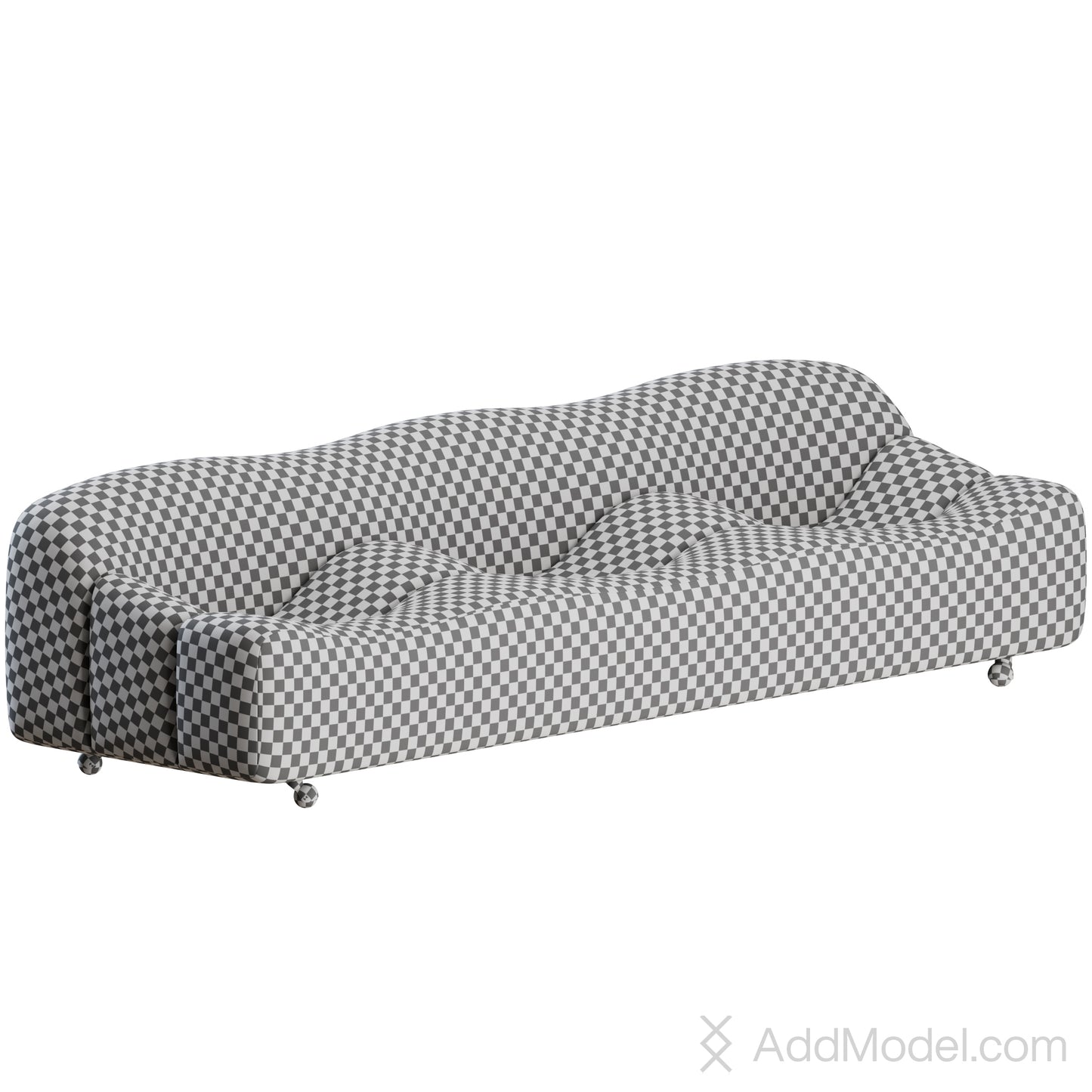 ABCD Sofa 3 Seater By Pierre Paulin 3D Model