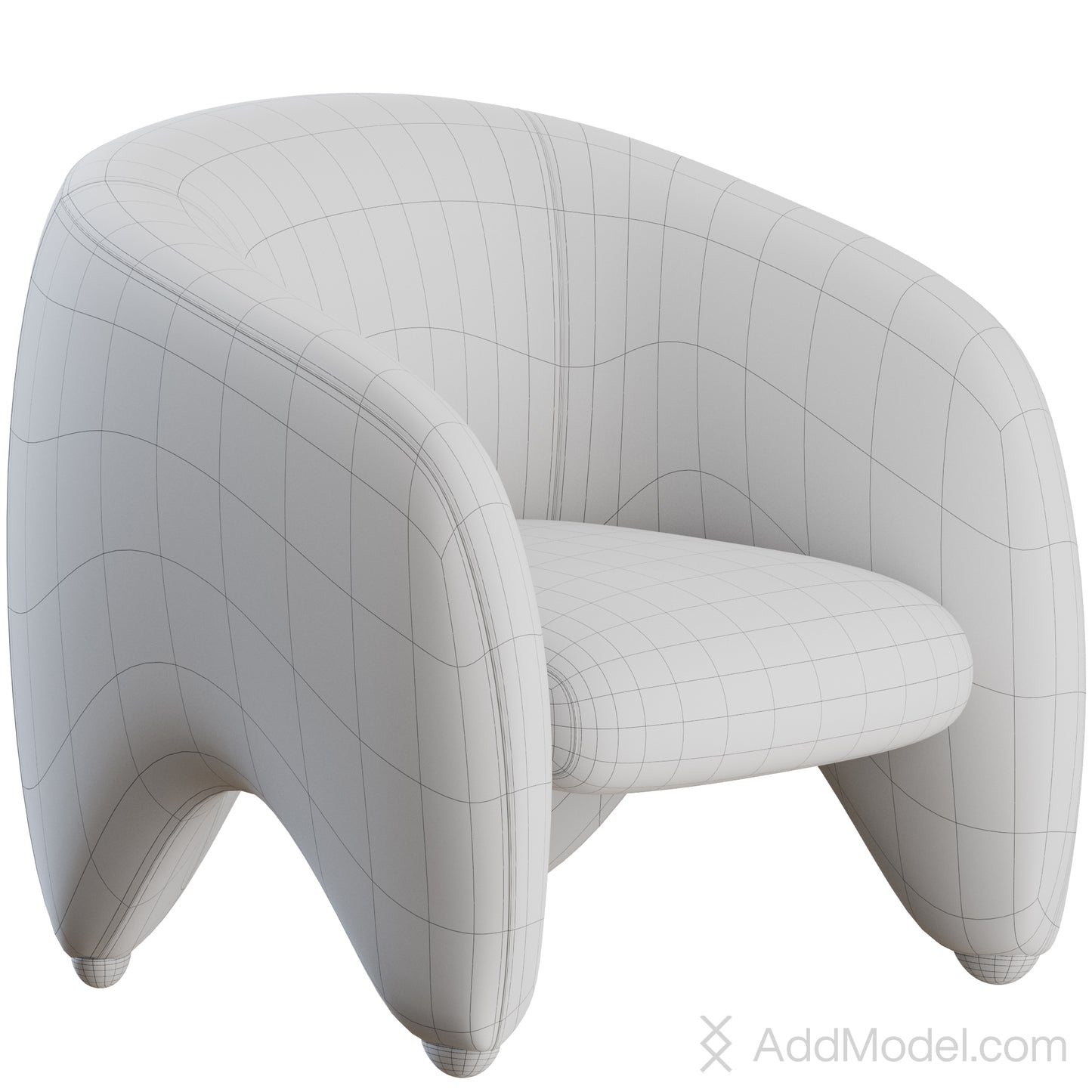 Yuzu Armchair By Arflex 3D Model