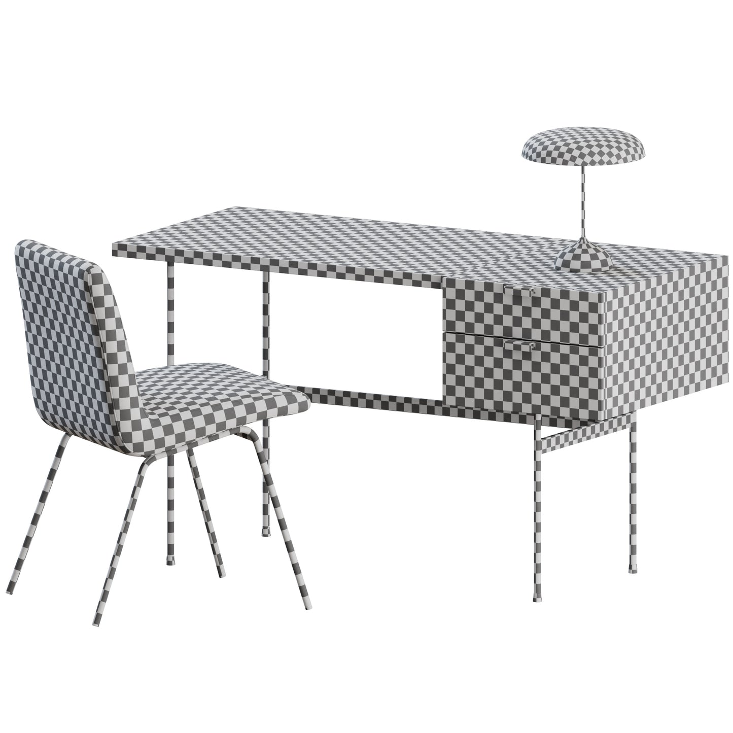 Mid Century Office Set By Ligne Roset 3D Model