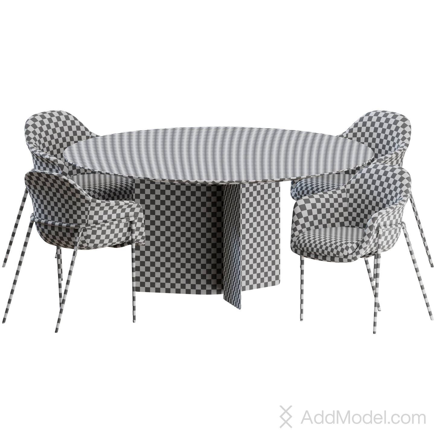 Chia Chair + Wave Table By Marelli 3D Model