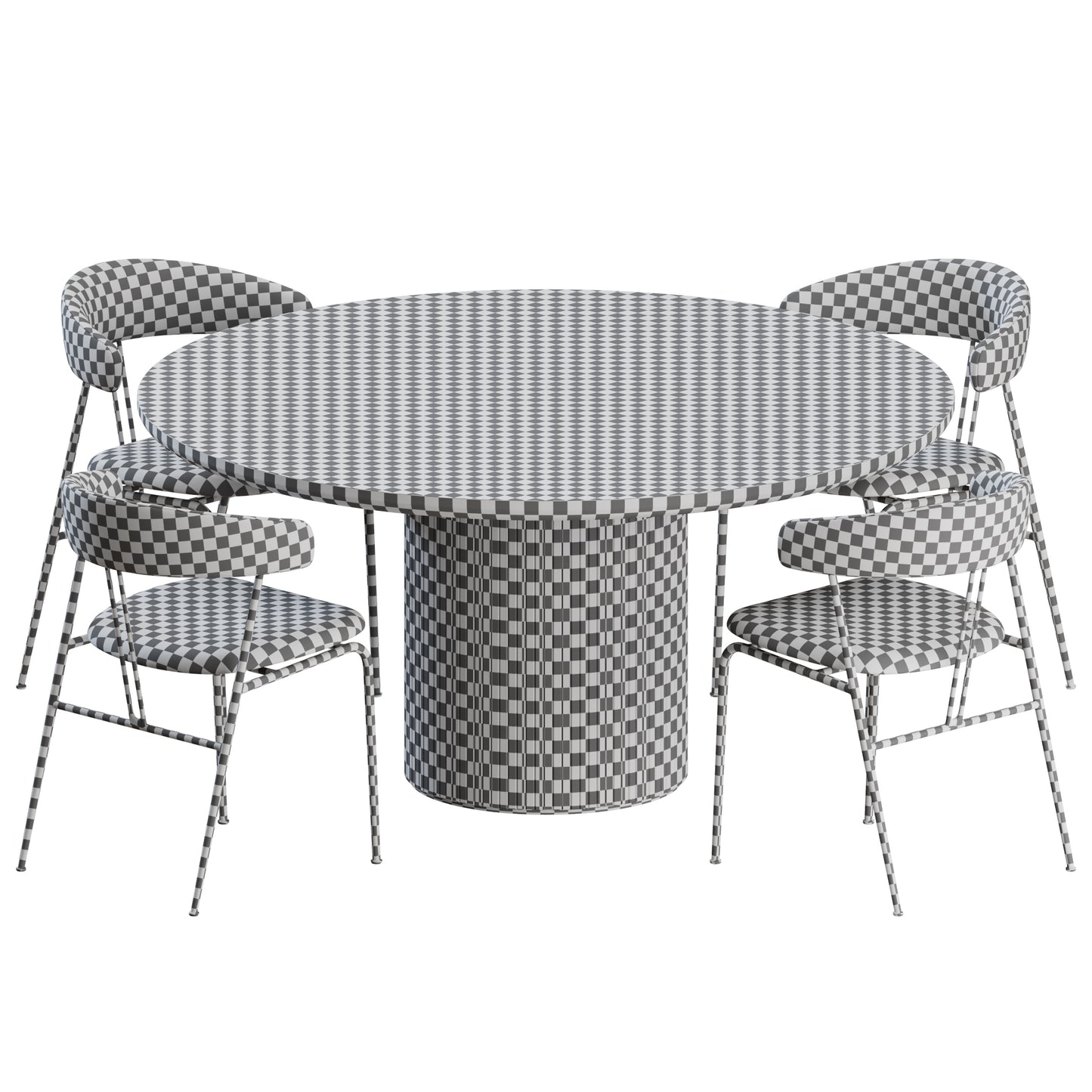 Violin Dining Set 02 By Gubi 3D Model