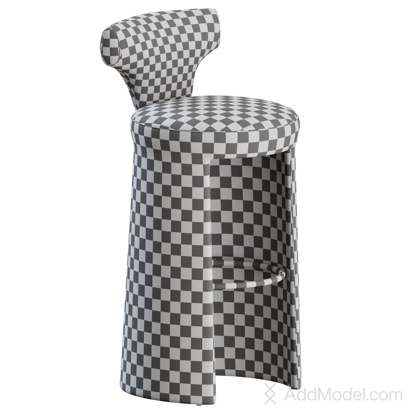 Inga Stool By Baxter 3D Model