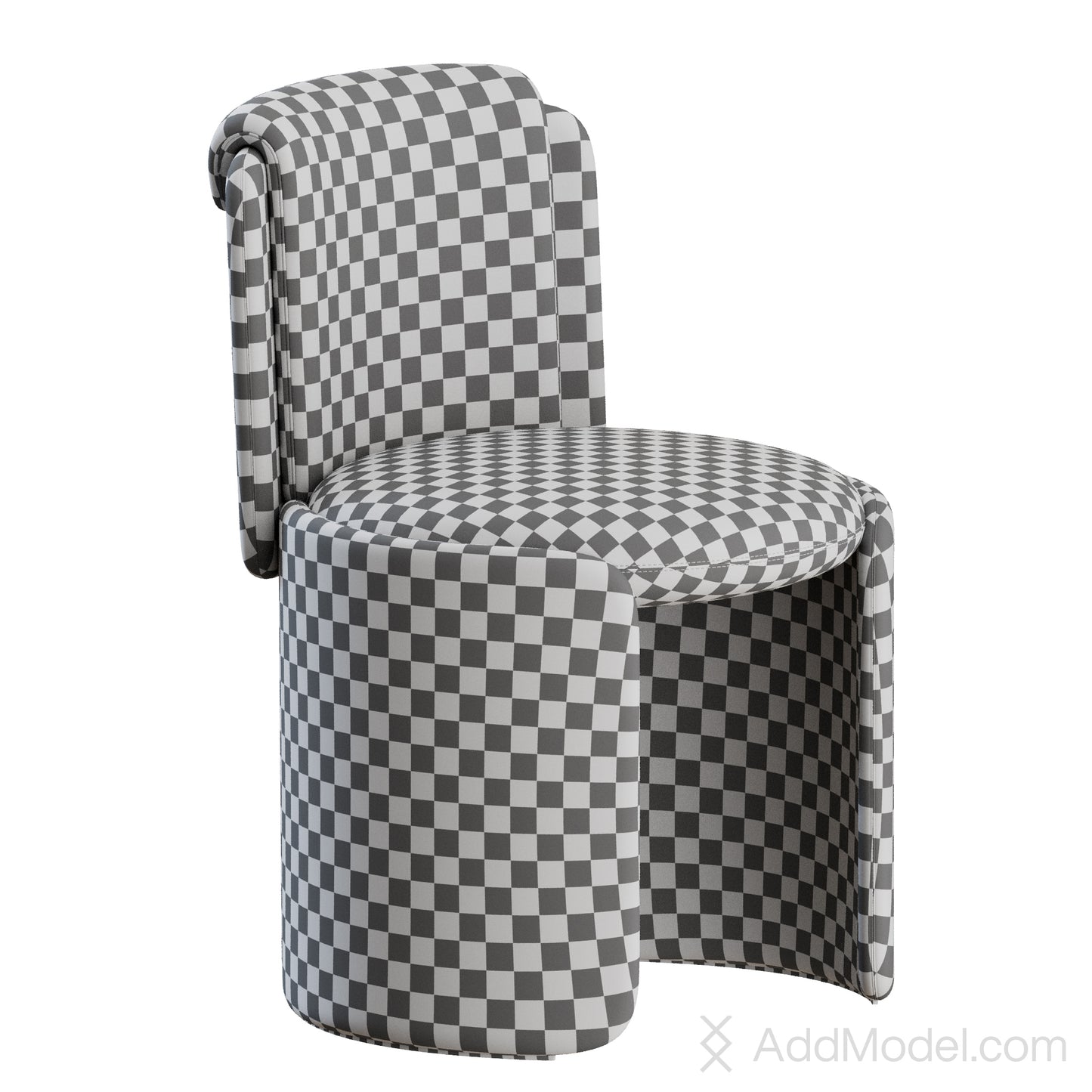 Hug Dining Chair By HC28 3D Model