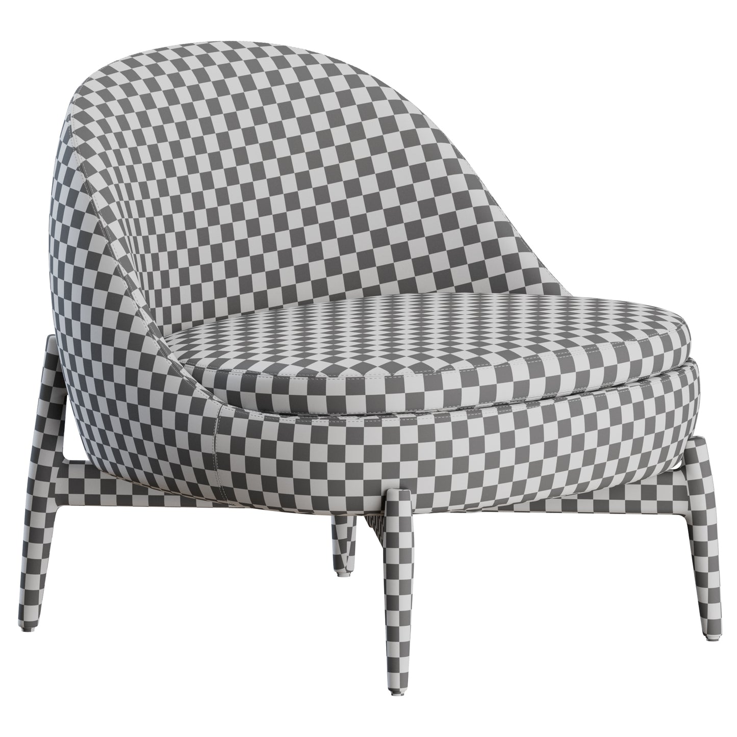 Sendai Armchair Wood Minotti 3D Model