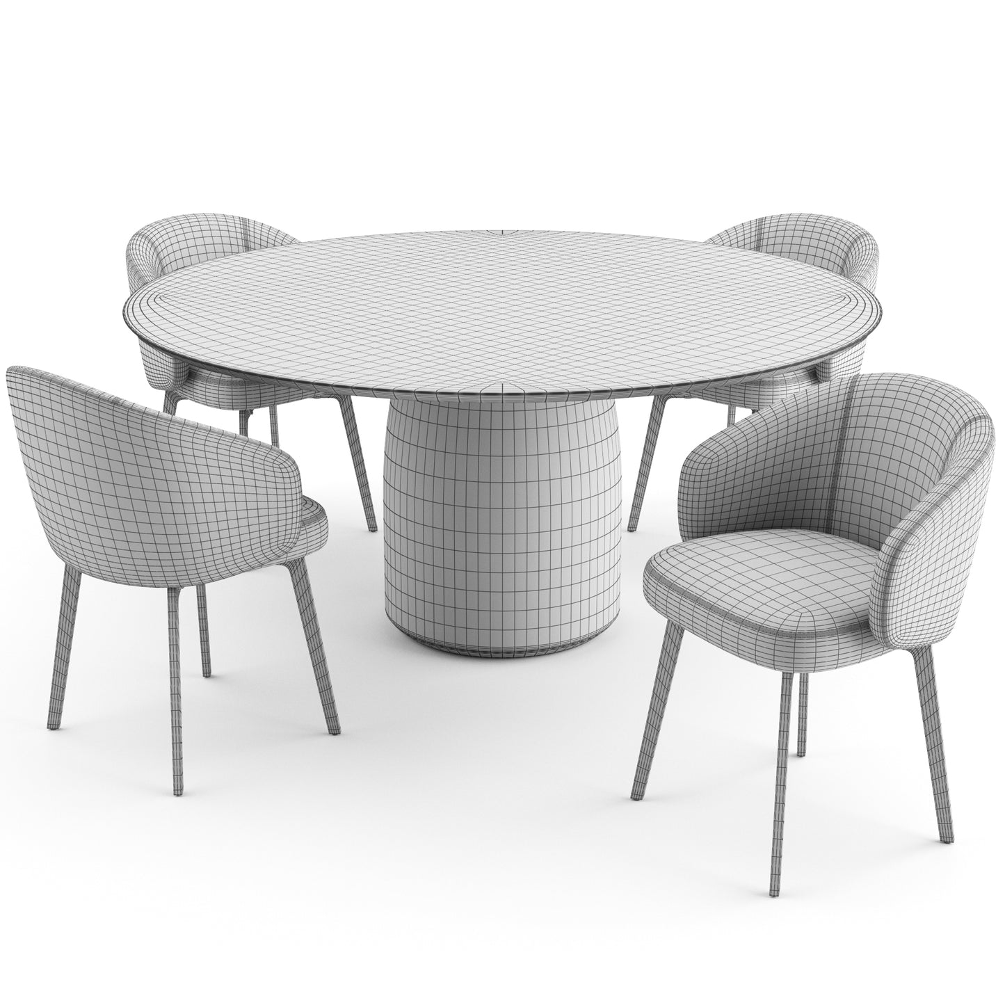 Dining Set By Lema 3D Model