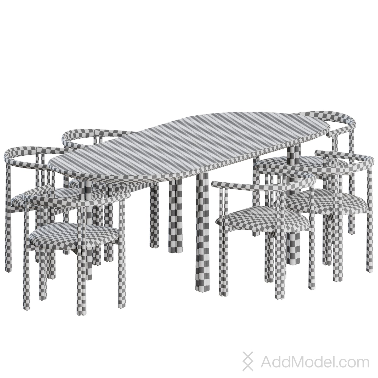Elliot Dining Set By De La Espada 3D Model