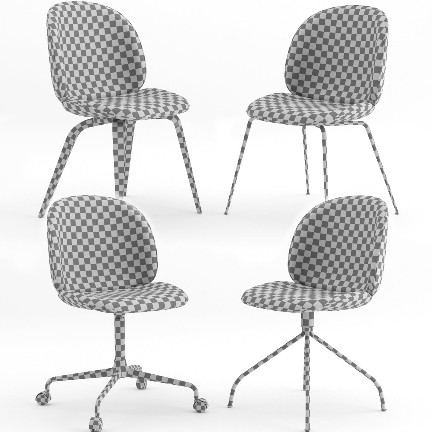 Beetle Chairs By Gubi 3D Model