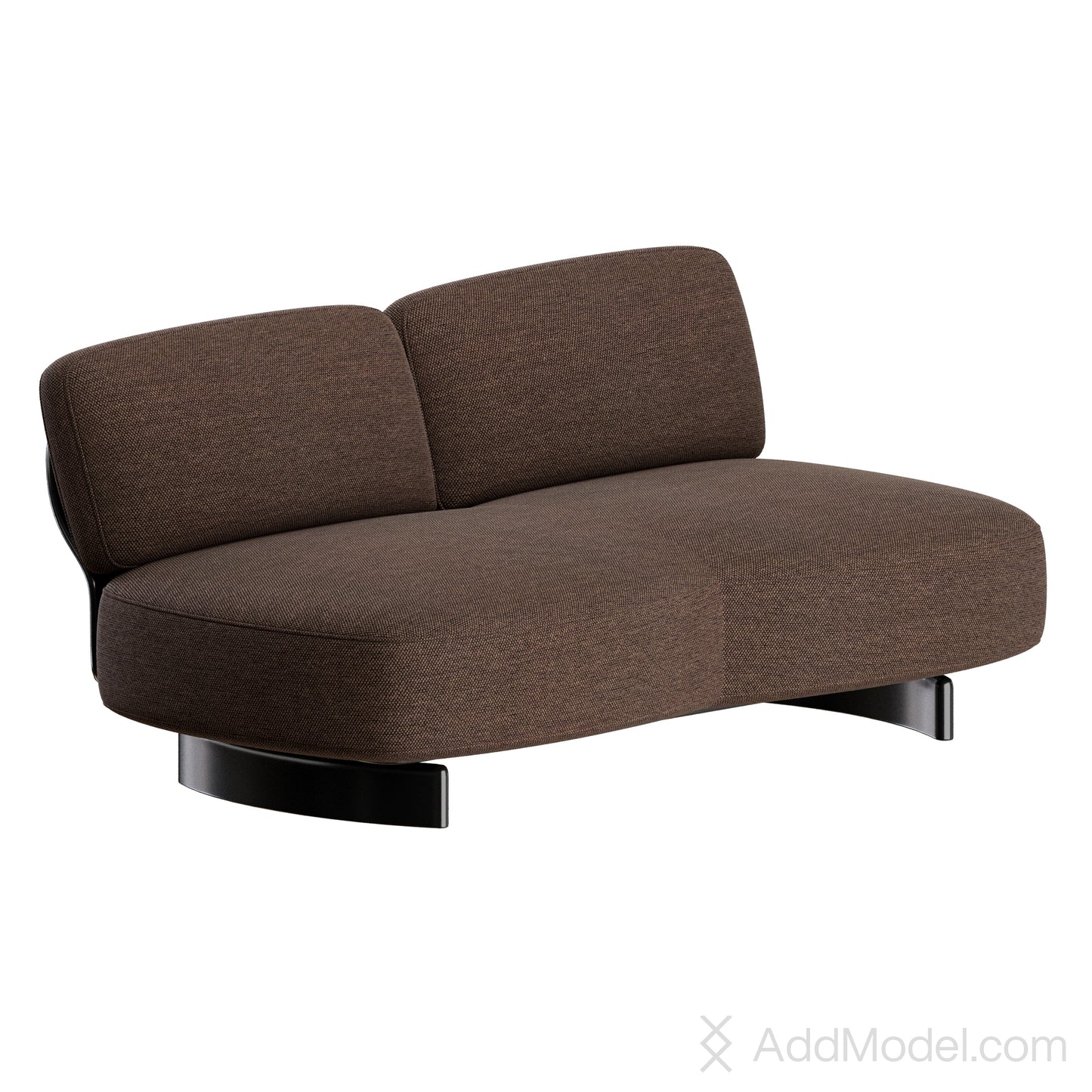 Saki 2 Seater Sofa By Minotti 3D Model