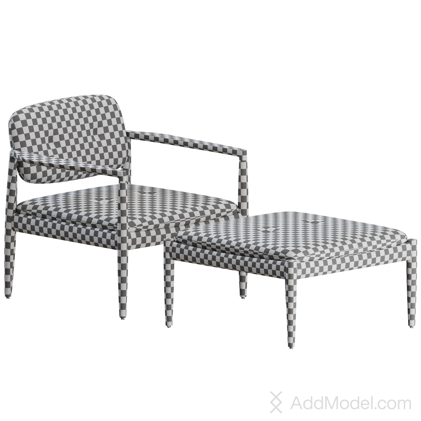 Yoko Armchair By Minotti 3D Model
