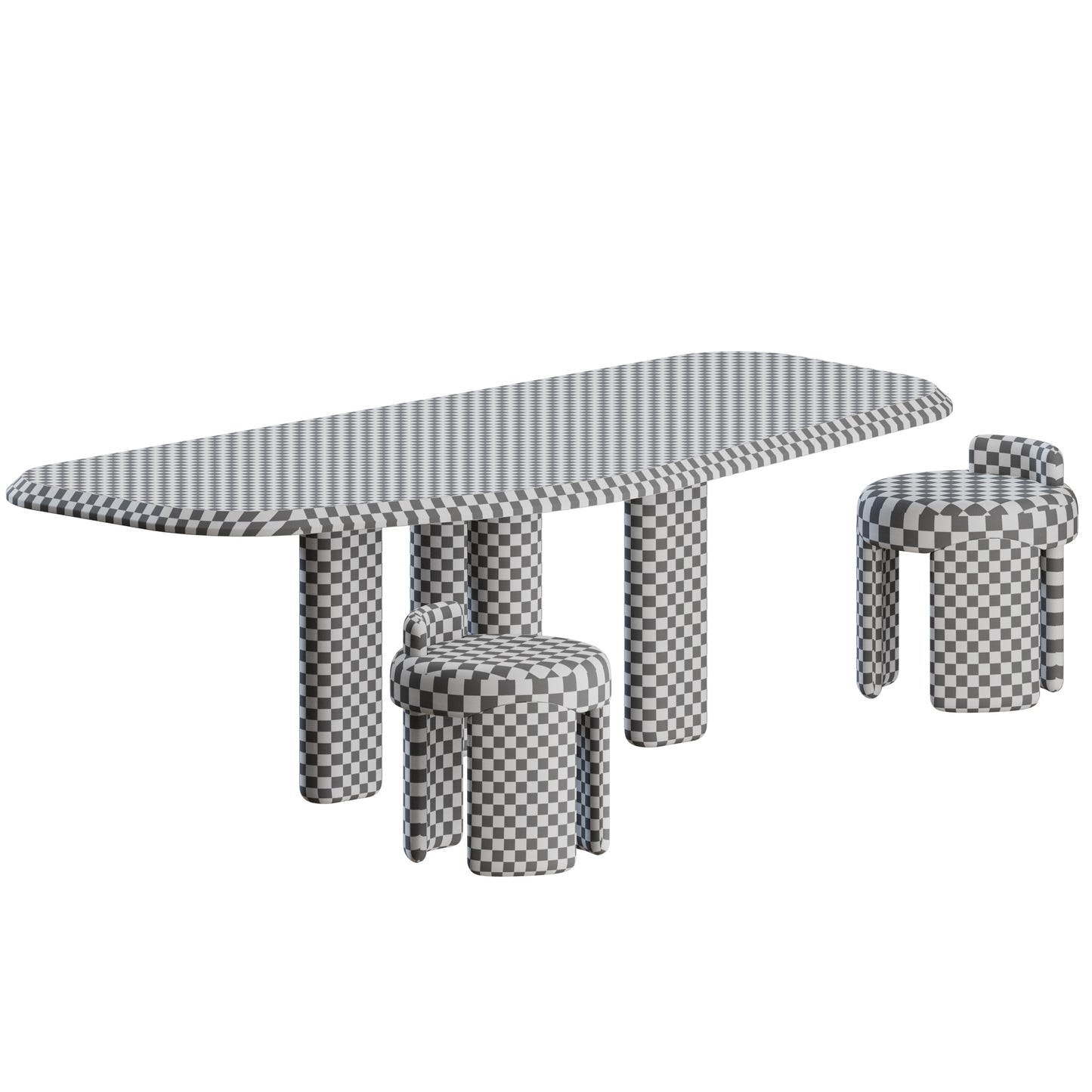 Kafa Dining Set By Collection Particuliere 3D Model
