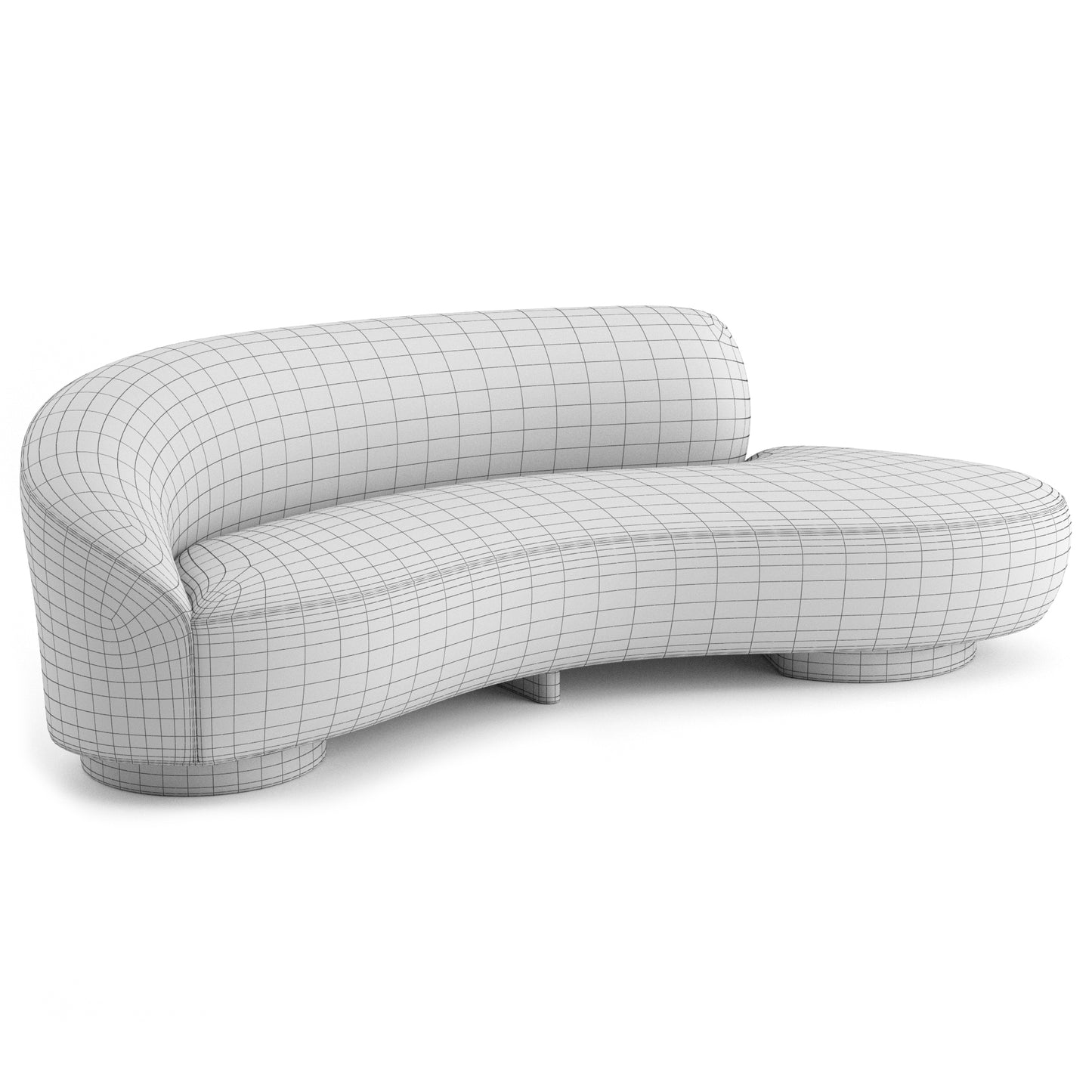 Mini Sofa By Vladimir Kagan 3D Model