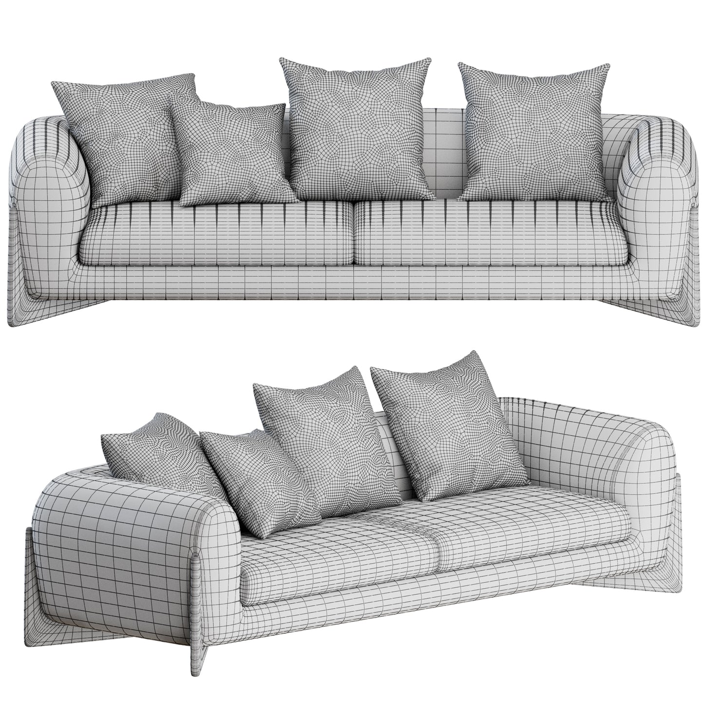 Softbay Sofa By Porada 3D Model