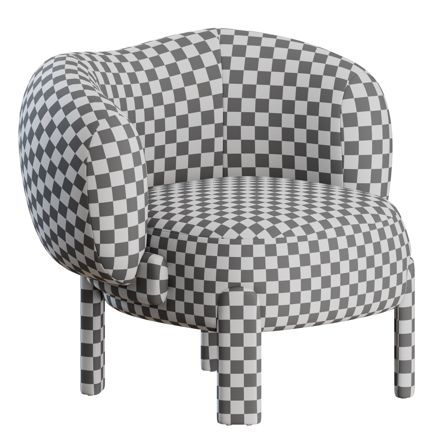 Moon Slipper Chair By Philippe Hurel 3D Model