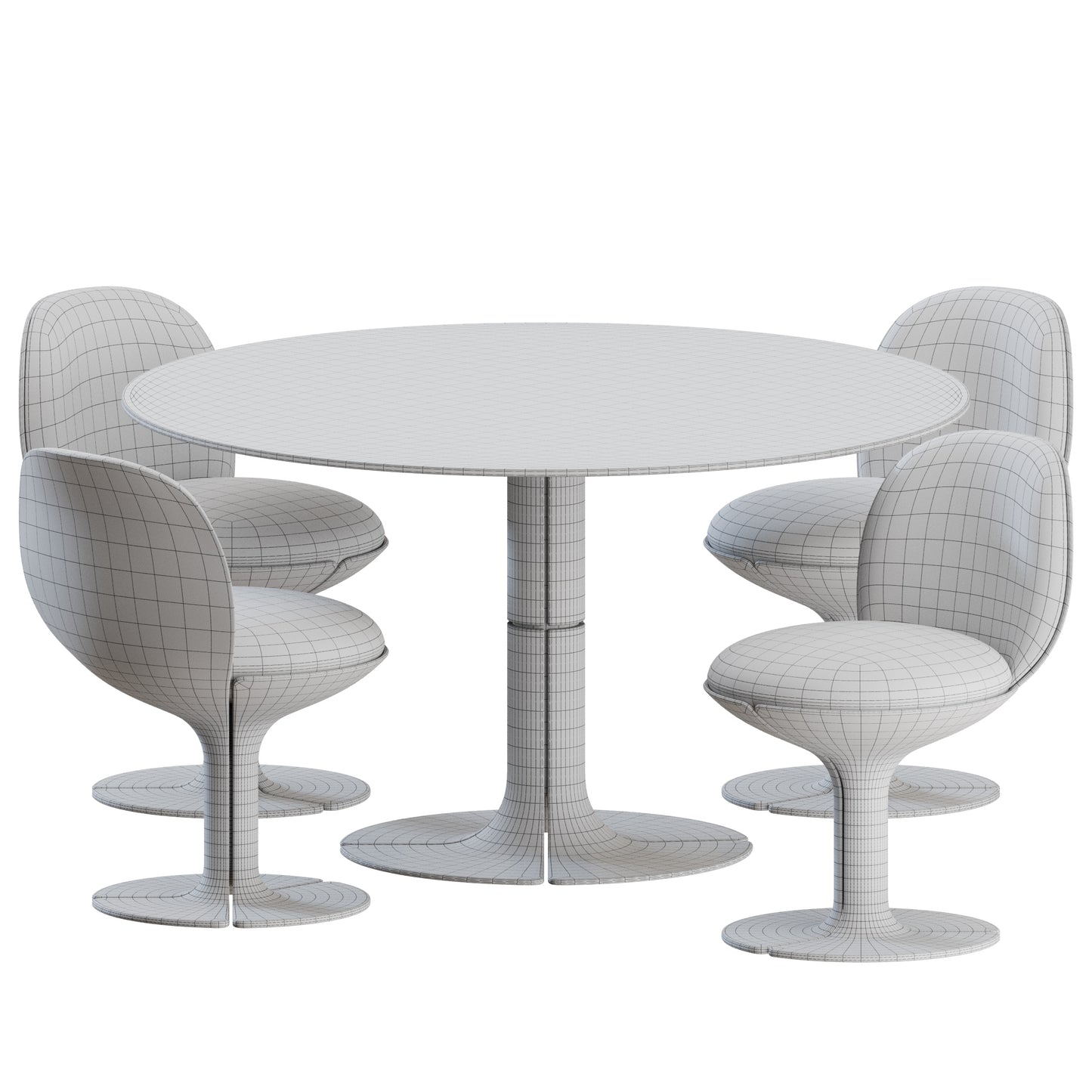 Elysee Dining Set Pierre Paulin 3D Model