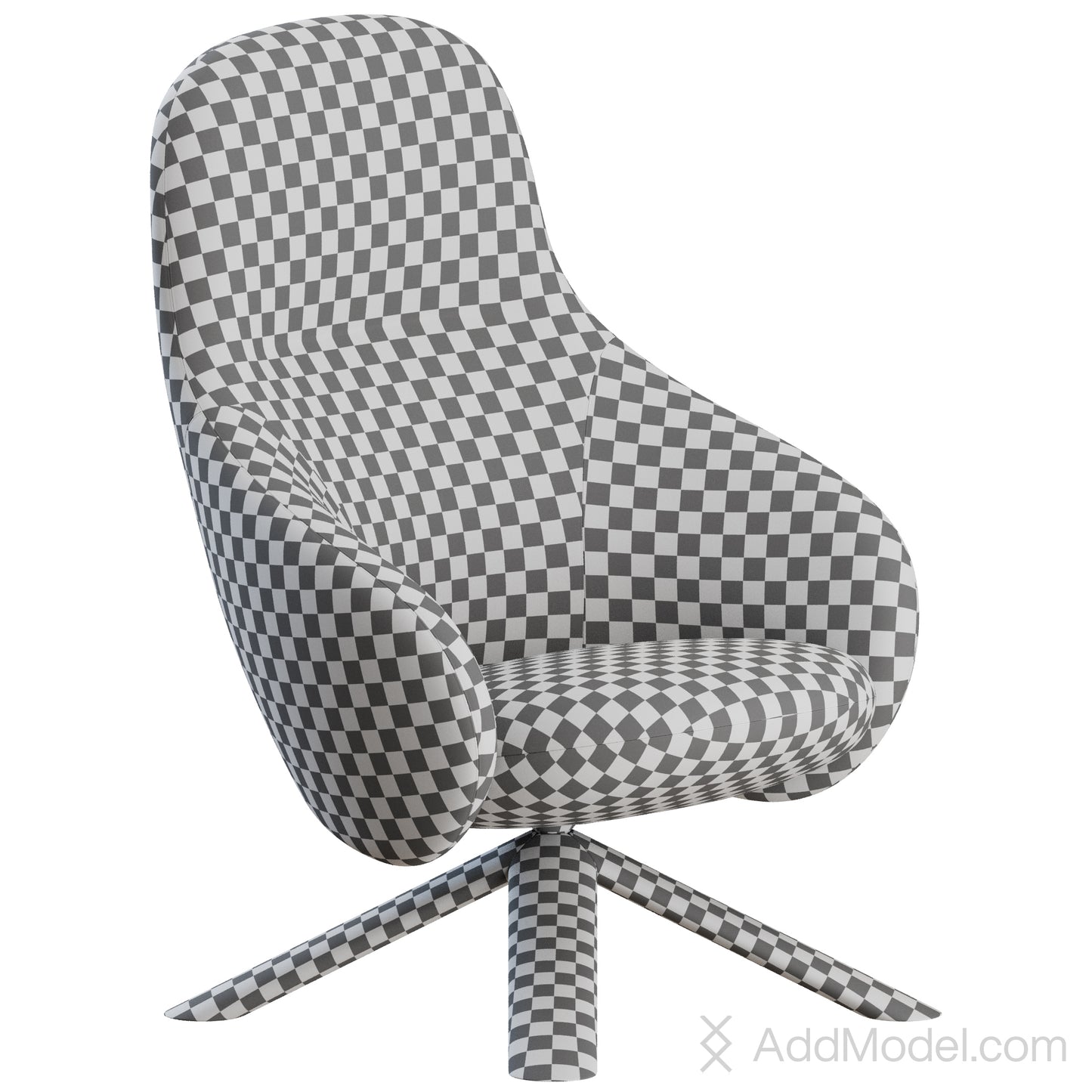 Nebula Lounge Wood By Miniforms 3D Model