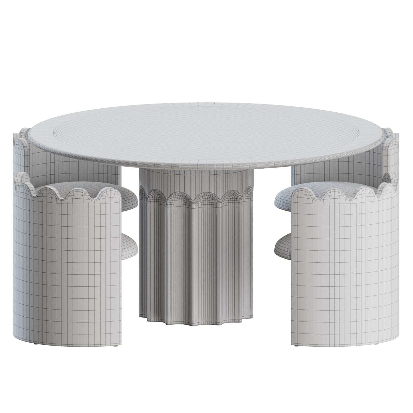 Dining Set 02 Lulu And Georgia 3D Model