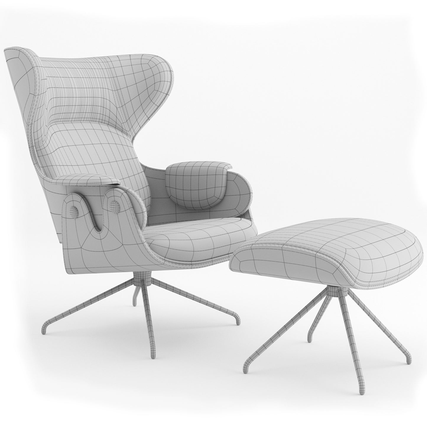 Lounger Armchair By BD Barcelona 3D Model
